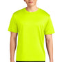 A4 Mens Sprint Performance Moisture Wicking Short Sleeve Crewneck T-Shirt - Safety Yellow