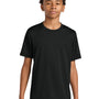 A4 Youth Performance Moisture Wicking Short Sleeve Crewneck T-Shirt - Black