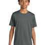 A4 Youth Performance Moisture Wicking Short Sleeve Crewneck T-Shirt - Graphite Grey