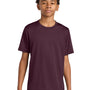 A4 Youth Performance Moisture Wicking Short Sleeve Crewneck T-Shirt - Maroon