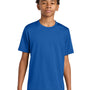 A4 Youth Performance Moisture Wicking Short Sleeve Crewneck T-Shirt - Royal Blue