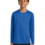 A4 Youth Cooling Performance Long Sleeve Crewneck T-Shirt - Royal Blue - COMING SOON