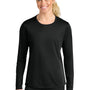 A4 Womens Cooling Performance Long Sleeve Crewneck T-Shirt - Black - COMING SOON