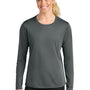 A4 Womens Cooling Performance Long Sleeve Crewneck T-Shirt - Graphite Grey - COMING SOON
