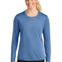 A4 Womens Cooling Performance Long Sleeve Crewneck T-Shirt - Light Blue - COMING SOON