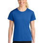 A4 Womens Performance Moisture Wicking Short Sleeve Crewneck T-Shirt - Royal Blue