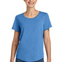 Allmade Womens Short Sleeve Scoop Neck T Shirt - Azure Blue - NEW
