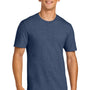 Allmade Mens Recycled Short Sleeve Crewneck T-Shirt - Heather Navy Blue