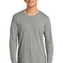 Allmade Mens Long Sleeve Crewneck T-Shirt - Heather Granite Grey