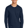 Allmade Mens Long Sleeve Crewneck T-Shirt - Night Sky Navy Blue