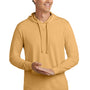Allmade Mens Mineral Dye Long Sleeve Hooded T-Shirt Hoodie - Golden Wheat