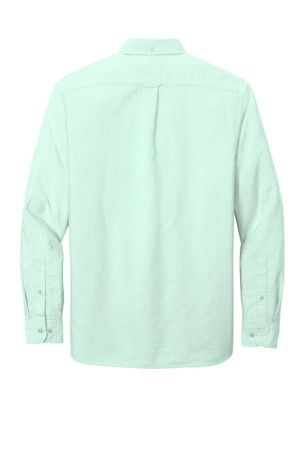 Brooks Brothers Mens Casual Oxford Long Sleeve Button Down Shirt w/ Pocket Soft Mint Green Flat Back