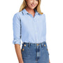 Brooks Brothers Womens Casual Oxford Long Sleeve Button Down Shirt - Newport Blue