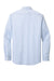 Brooks Brothers Mens Tech Stretch Long Sleeve Button Down Shirt White/Newport Blue Flat Back