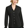 Brooks Brothers Womens Ruffle Collar Long Sleeve Button Down Shirt - Deep Black - Coming Soon