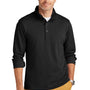 Brooks Brothers Mens 1/4 Button Down Sweatshirt - Heather Black