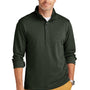 Brooks Brothers Mens 1/4 Button Down Sweatshirt - Heather Pine Green