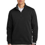 Brooks Brothers Mens Double Knit 1/4 Zip Sweatshirt - Deep Black