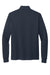 Brooks Brothers Mens Double Knit 1/4 Zip Sweatshirt Night Navy Blue Flat Back