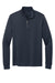 Brooks Brothers Mens Double Knit 1/4 Zip Sweatshirt Night Navy Blue Flat Front
