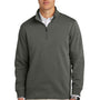 Brooks Brothers Mens Double Knit 1/4 Zip Sweatshirt - Windsor Grey