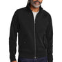 Brooks Brothers Mens Double Knit Full Zip Sweatshirt w/ Pockets - Deep Black