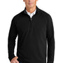 Brooks Brothers Mens Luxe Performance 1/4 Zip Sweatshirt - Deep Black - Coming Soon