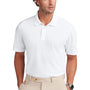 Brooks Brothers Mens Moisture Wicking Performance Mesh Pique Short Sleeve Polo Shirt - White