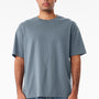 Bella + Canvas Mens Short Sleeve Crewneck T-Shirt - Vintage Denim Blue - COMING SOON