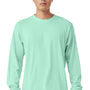 Bella + Canvas Mens Jersey Long Sleeve Crewneck T-Shirt - Mint Green