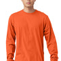 Bella + Canvas Mens Jersey Long Sleeve Crewneck T-Shirt - Orange