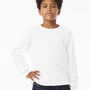 Bella + Canvas Youth Long Sleeve Crewneck T-Shirt - White - COMING SOON