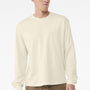 Bella + Canvas Mens Long Sleeve Crewneck T-Shirt - Natural - COMING SOON