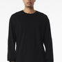Bella + Canvas Mens Long Sleeve Crewneck T-Shirt - Vintage Black - COMING SOON