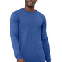 Bella + Canvas Mens Jersey Long Sleeve Crewneck T-Shirt - Blue
