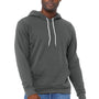 Bella + Canvas Mens Sponge Fleece Hooded Sweatshirt Hoodie w/ Pouch Pocket - Asphalt Grey