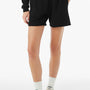 Bella + Canvas Womens Cutoff Sweatshorts w/ Pockets - Black - COMING SOON