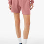 Bella + Canvas Womens Cutoff Sweatshorts w/ Pockets - Mauve - COMING SOON