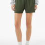 Bella + Canvas Womens Cutoff Sweatshorts w/ Pockets - Military Green - COMING SOON