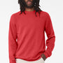 Bella + Canvas Mens Sponge Fleece Crewneck Sweatshirt - Heather Red