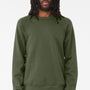 Bella + Canvas Mens Sponge Fleece Crewneck Sweatshirt - Military Green
