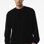 Bella + Canvas Mens Long Sleeve Crewneck T-Shirt - Black - COMING SOON