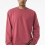 Bella + Canvas Mens Long Sleeve Crewneck T-Shirt - Vintage Red - COMING SOON