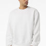 Bella + Canvas Mens Crewneck Sweatshirt - White - COMING SOON
