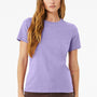 Bella + Canvas Womens CVC Short Sleeve Crewneck T-Shirt - Heather Dark Lavender Purple