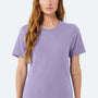 Bella + Canvas Mens Heather CVC Short Sleeve Crewneck T-Shirt - Heather Dark Lavender Purple
