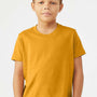 Bella + Canvas Youth Jersey Short Sleeve Crewneck T-Shirt - Heather Mustard Yellow