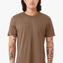 Bella + Canvas Mens Jersey Short Sleeve Crewneck T-Shirt - Vintage Brown