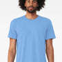 Bella + Canvas Mens Short Sleeve Crewneck T-Shirt - Solid Carolina Blue