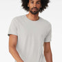 Bella + Canvas Mens Short Sleeve Crewneck T-Shirt - Solid Silver Grey